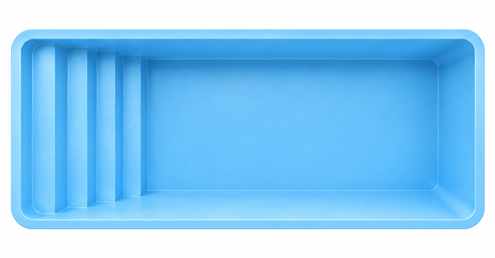 Piscina con Escalera Veneciana (Prof. en desnivel)