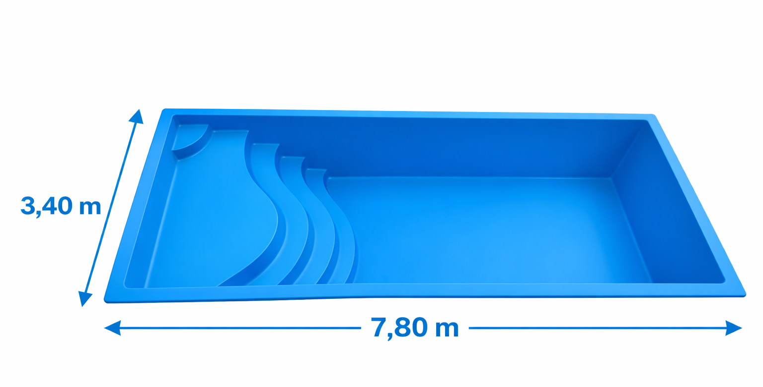 Modelo Playa Húmeda 7.80 x 3.40